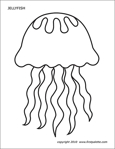 Jellyfish | Free Printable Templates &amp; Coloring Pages ...