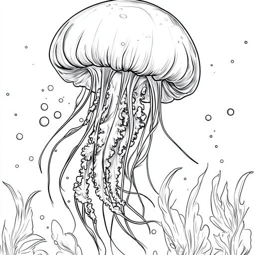 jellyfish coloring pages