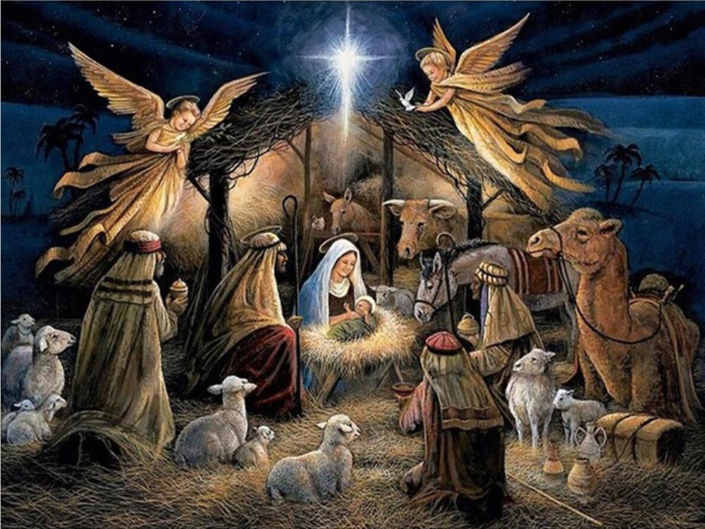 Birth Of Jesus Christ - Religious Diamond Painting, Full Square ...