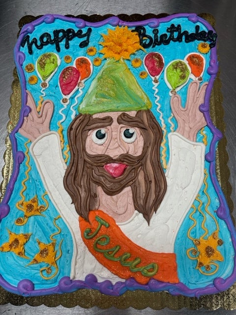jesus birthday cake pictures
