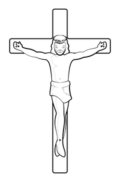 jesus on the cross clipart