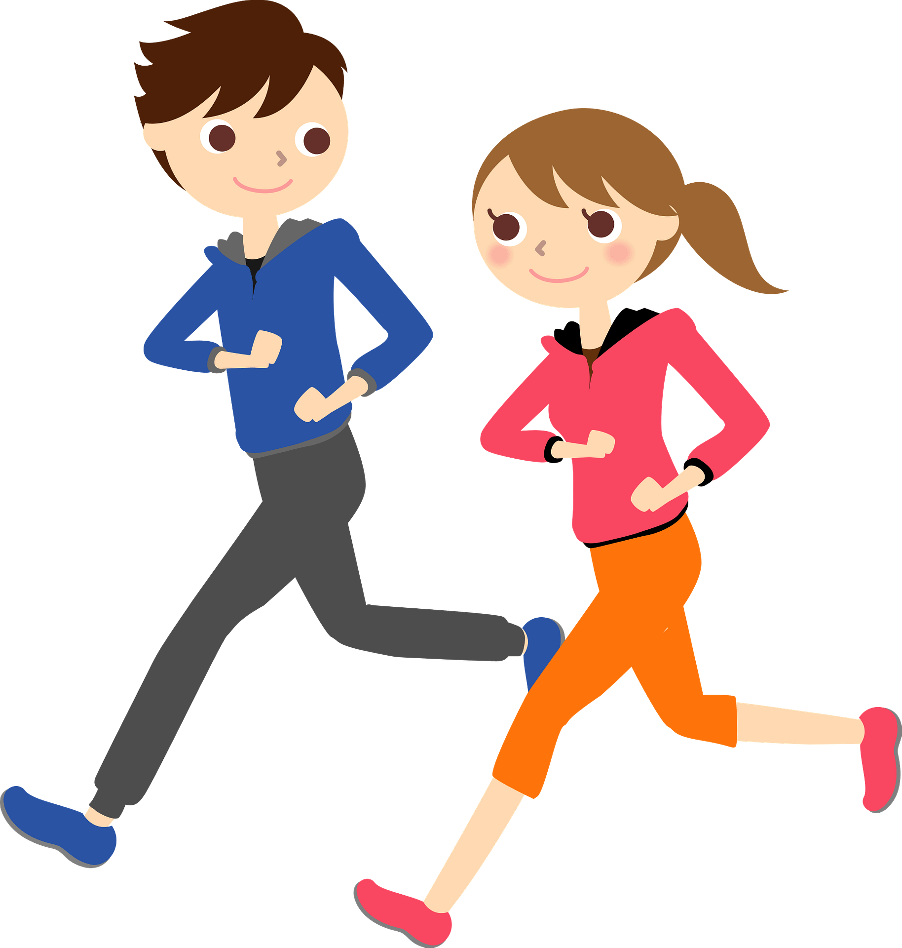 jogging cliparts