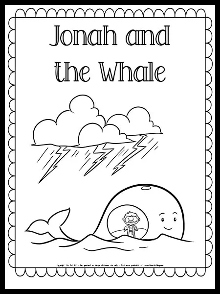 jonah and the whale coloring sheet