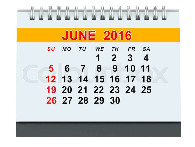 june 2016 cliparts