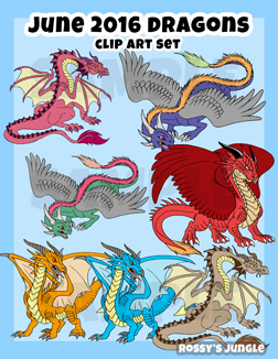 june 2016 cliparts