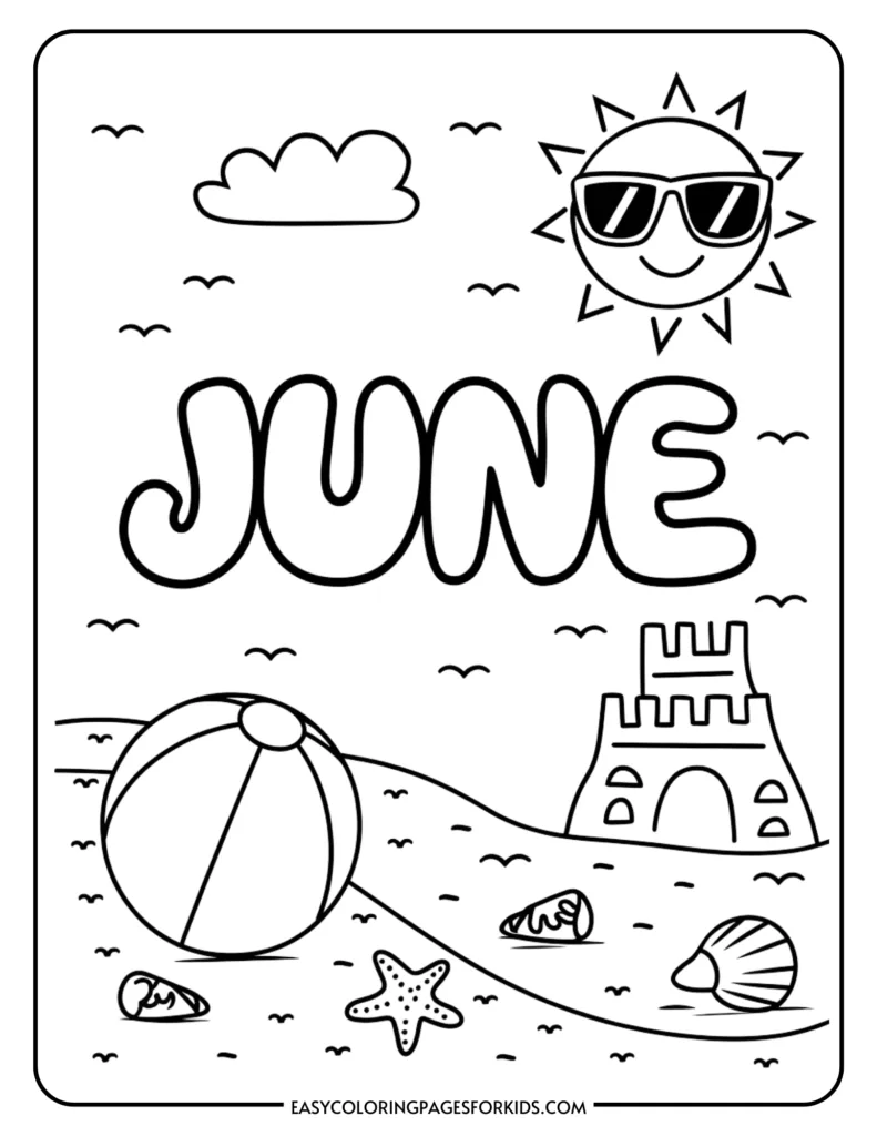 june coloring pages