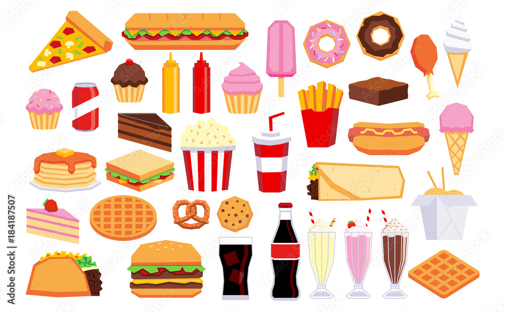 junk food cartoon