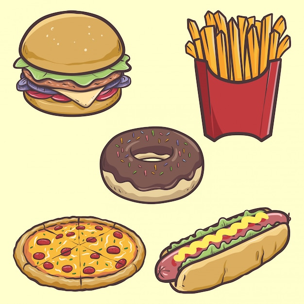 junk food cartoon