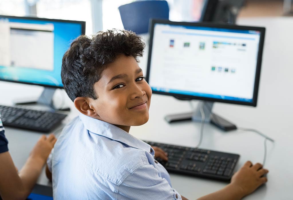 kids at computer