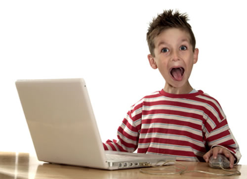 kids at computer