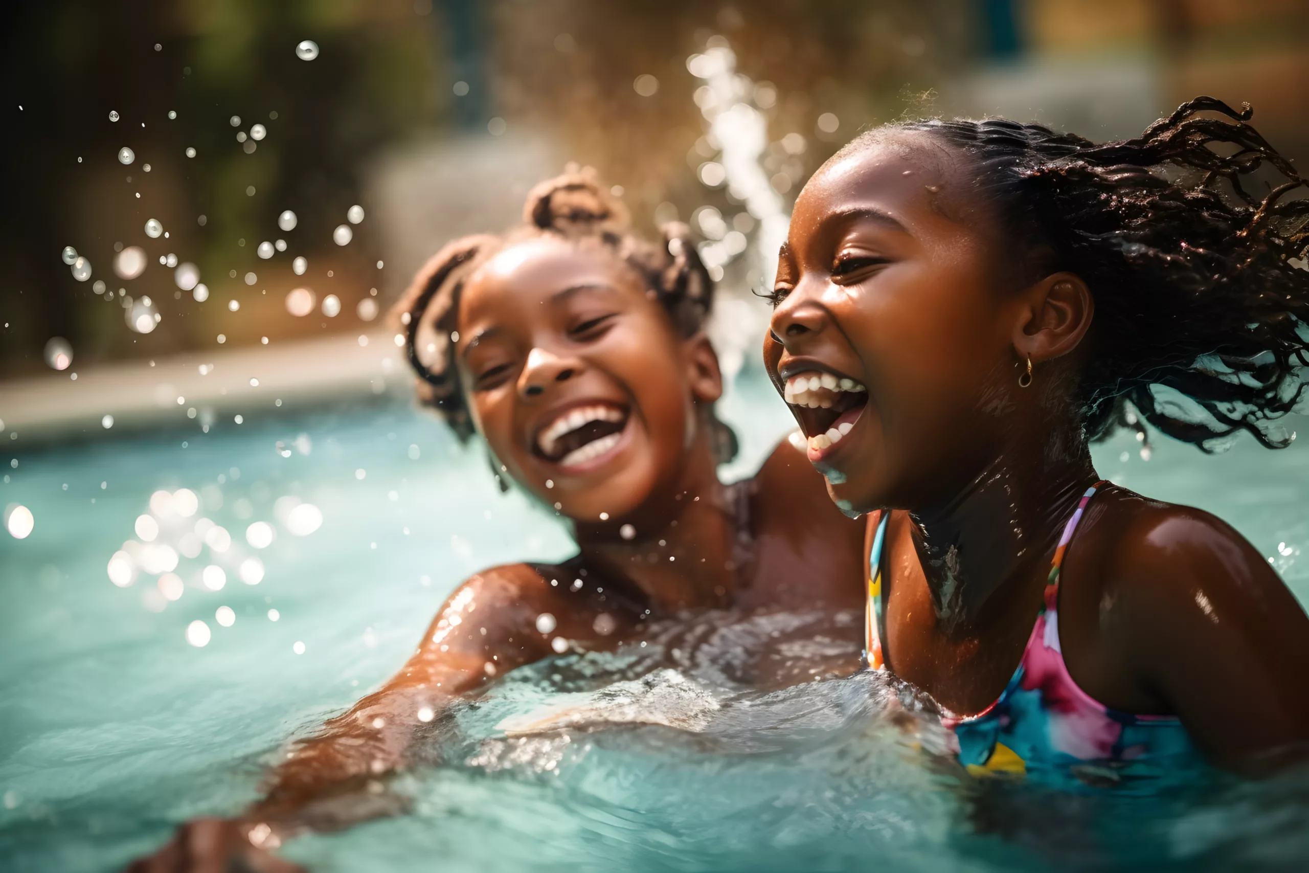 kids swimming