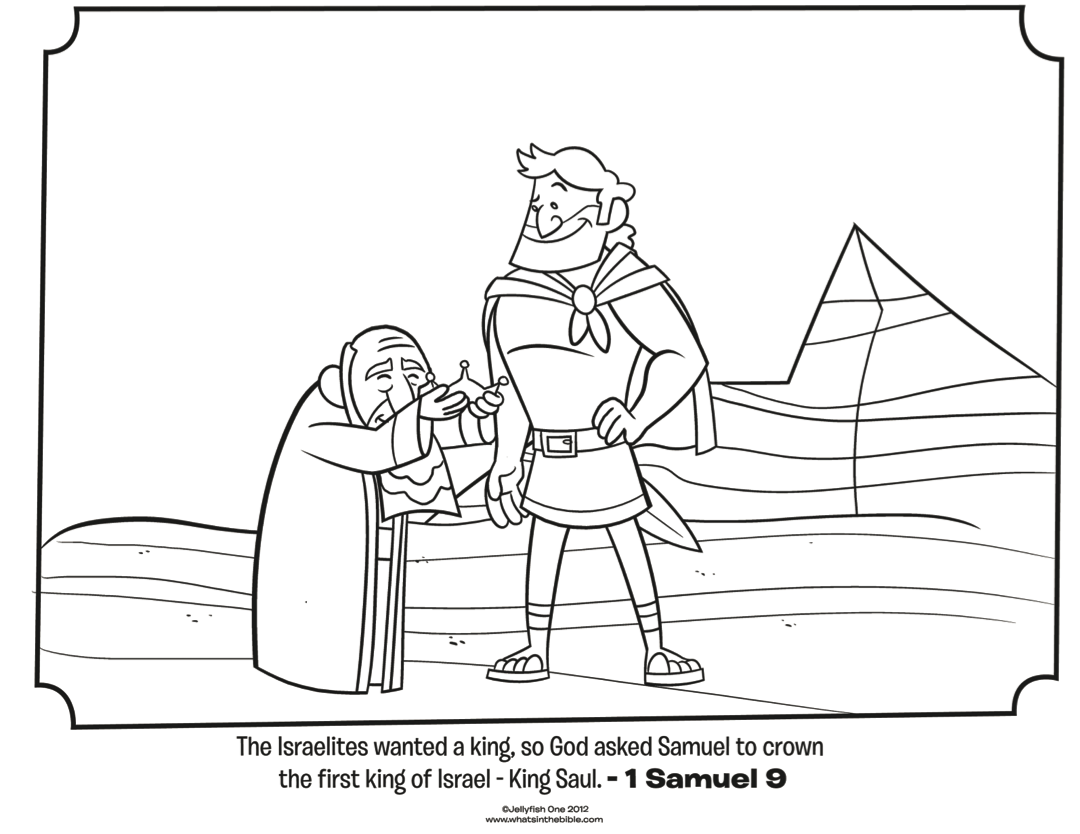 king saul coloring pages