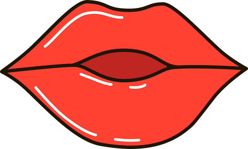 kiss lips clipart