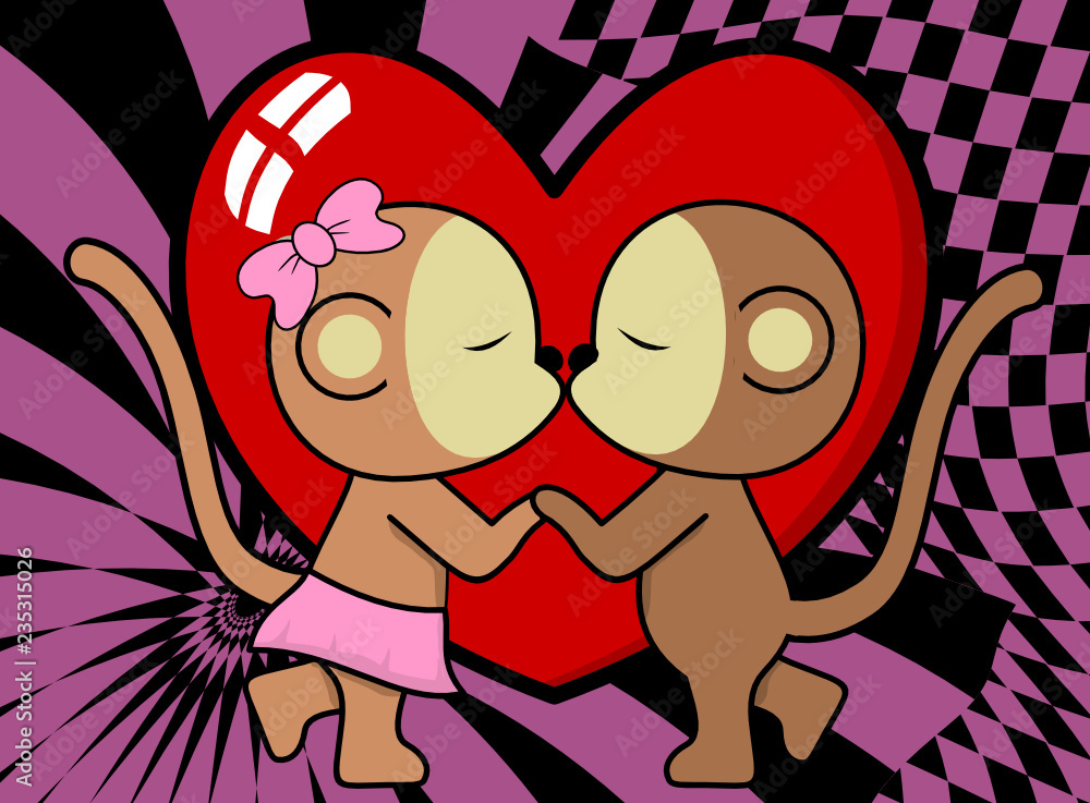 kissing cartoon pictures