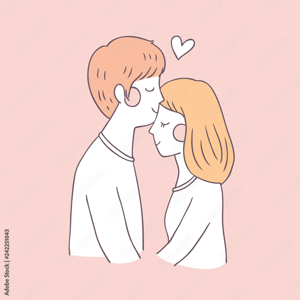 kissing cartoon pictures