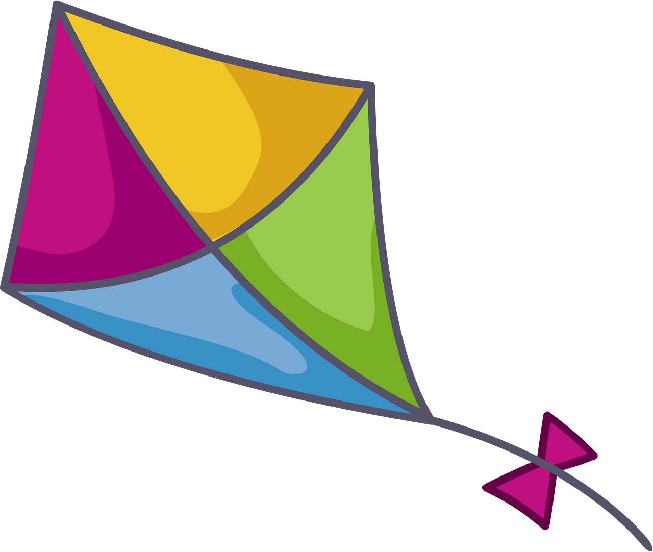 Kite - Free vector clipart images on clipart library.com