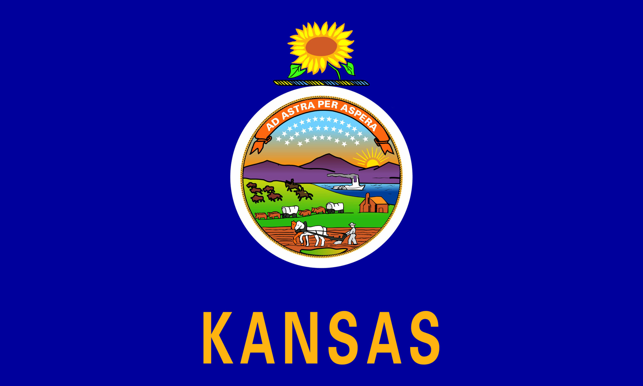Kansas flag clipart - Country flags