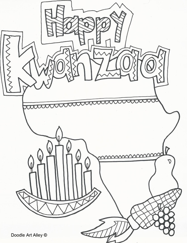 Kwanzaa Coloring Pages - DOODLE ART ALLEY