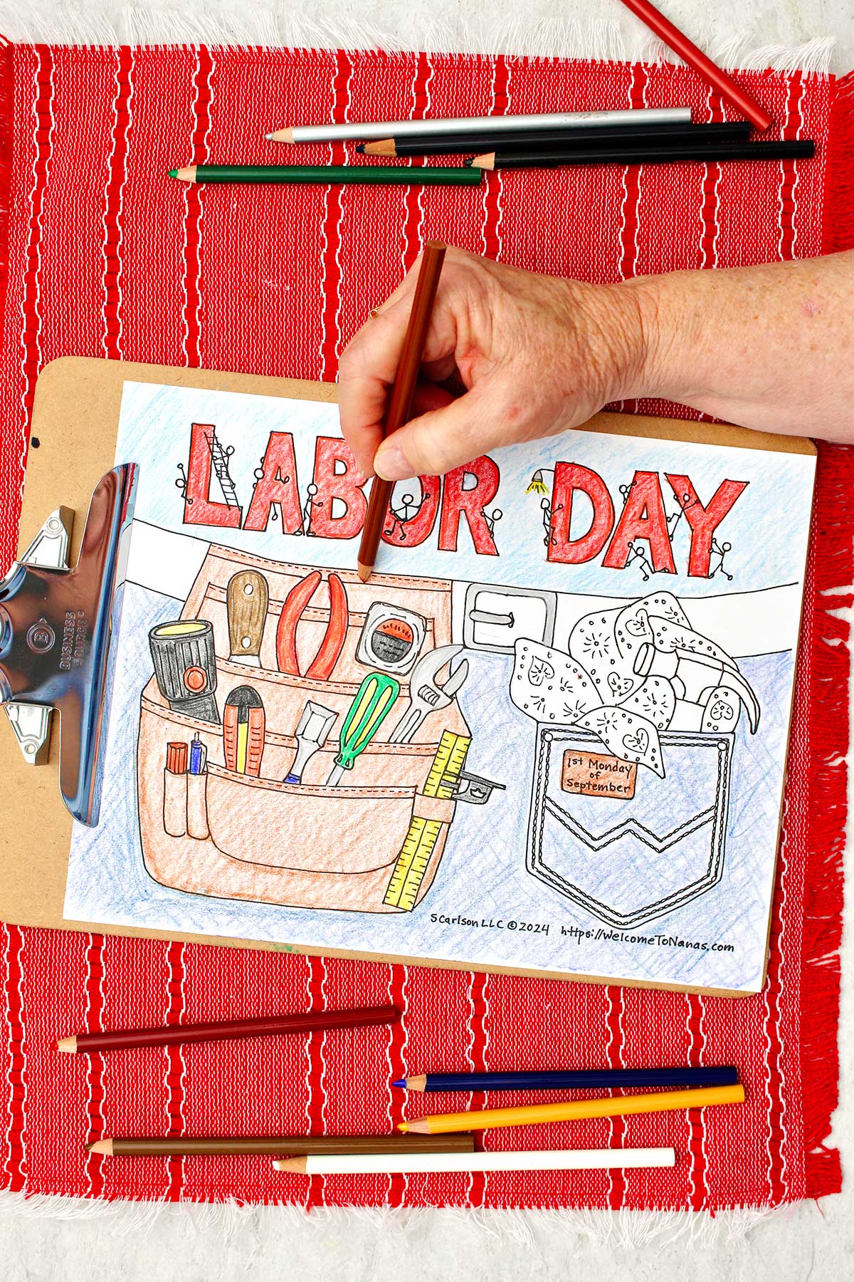 labor day coloring pages free printable