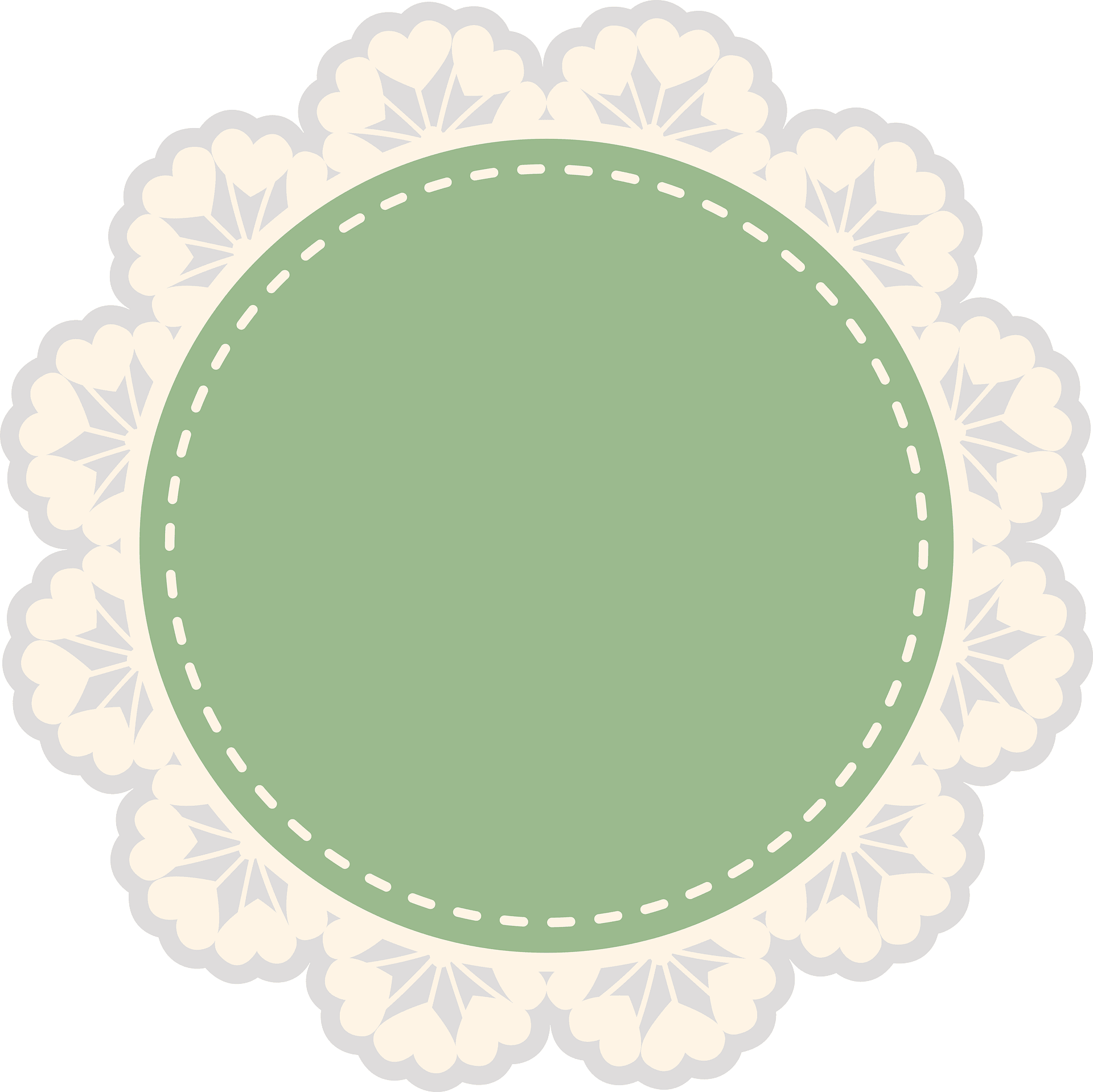 lace circle cliparts