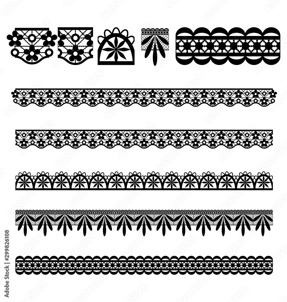 lace trim cliparts