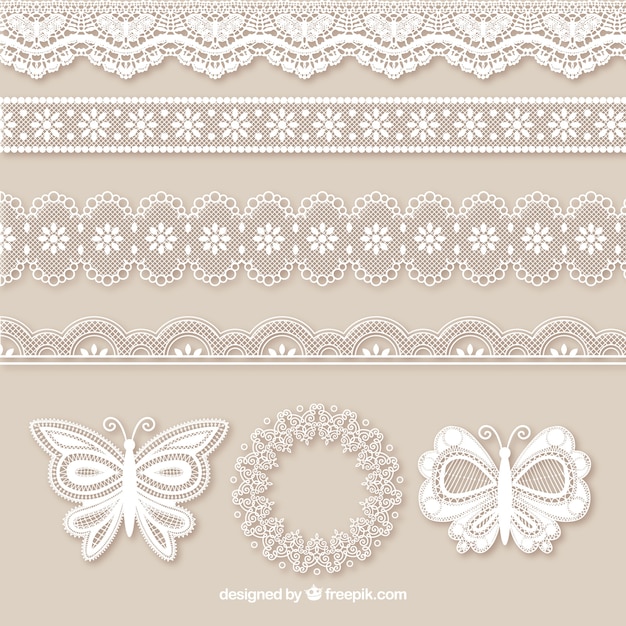 lace trim cliparts