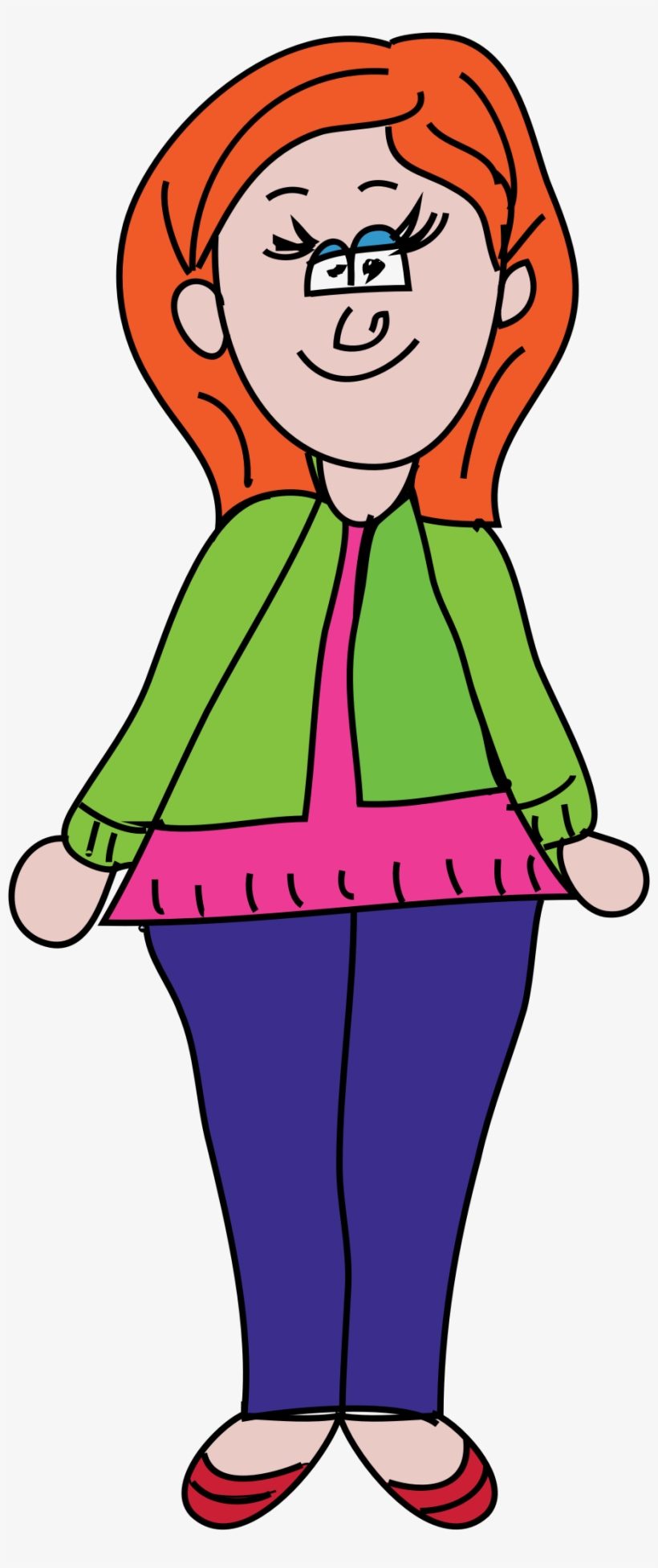 Girl Standing Clipart Woman Png - Standing Lady Clipart - Free ...