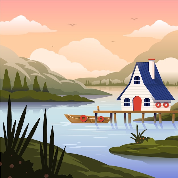 lake house cliparts 2024
