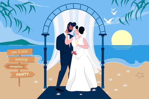 lake wedding cliparts