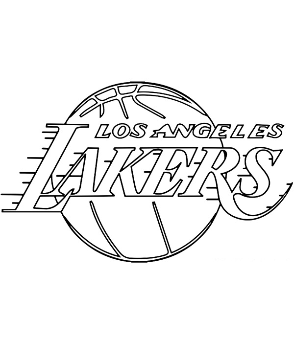 lakers coloring page