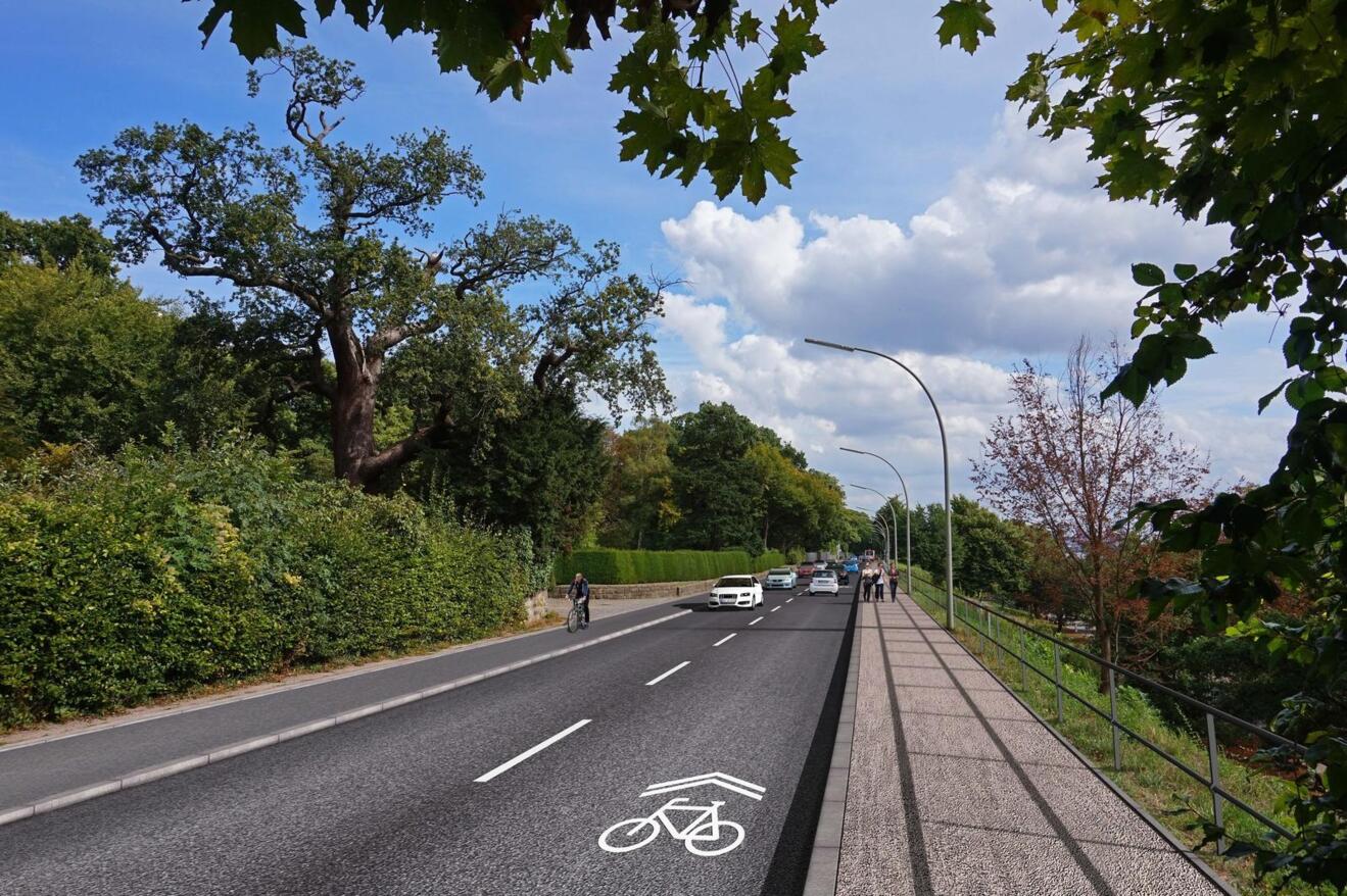 Pilot project for bicycle lanes - INROS LACKNER SE