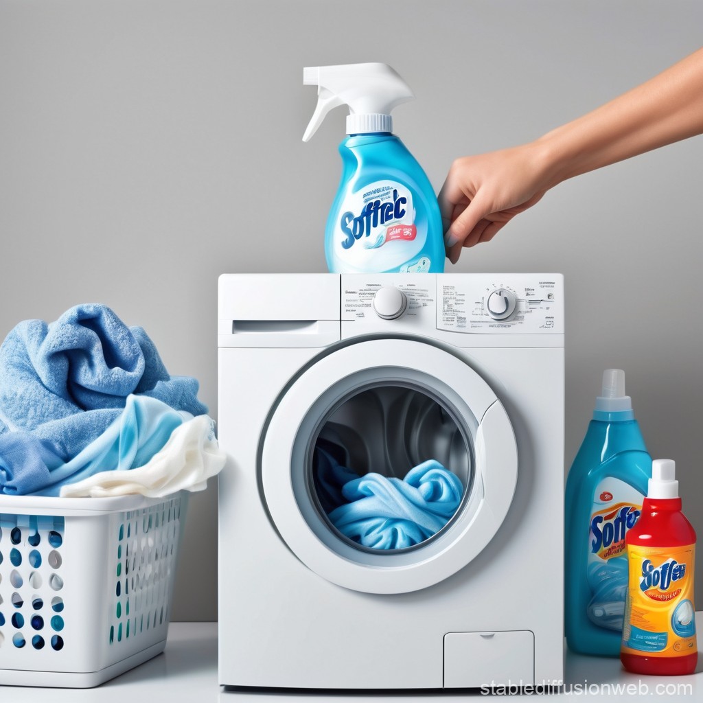 Fabric Softener in Laundry Clip Art | Stable Diffusion Online
