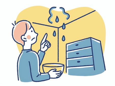 Free Vectors | A man suffering from a leak