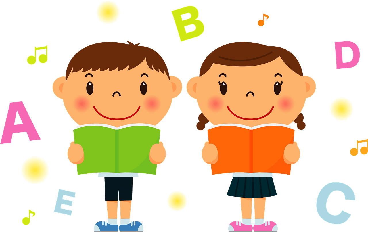 Children are Learning English - Free vector clipart images on ...