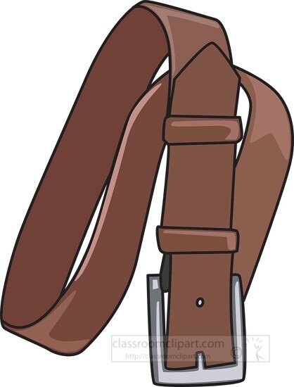 Fashion Clothing Clipart-mens leather belt clipart