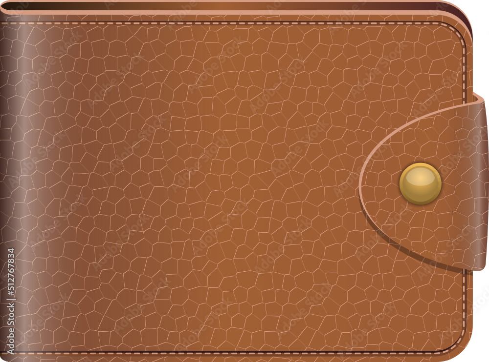 Leather wallet clipart design illustration Stock-Vektorgrafik ...