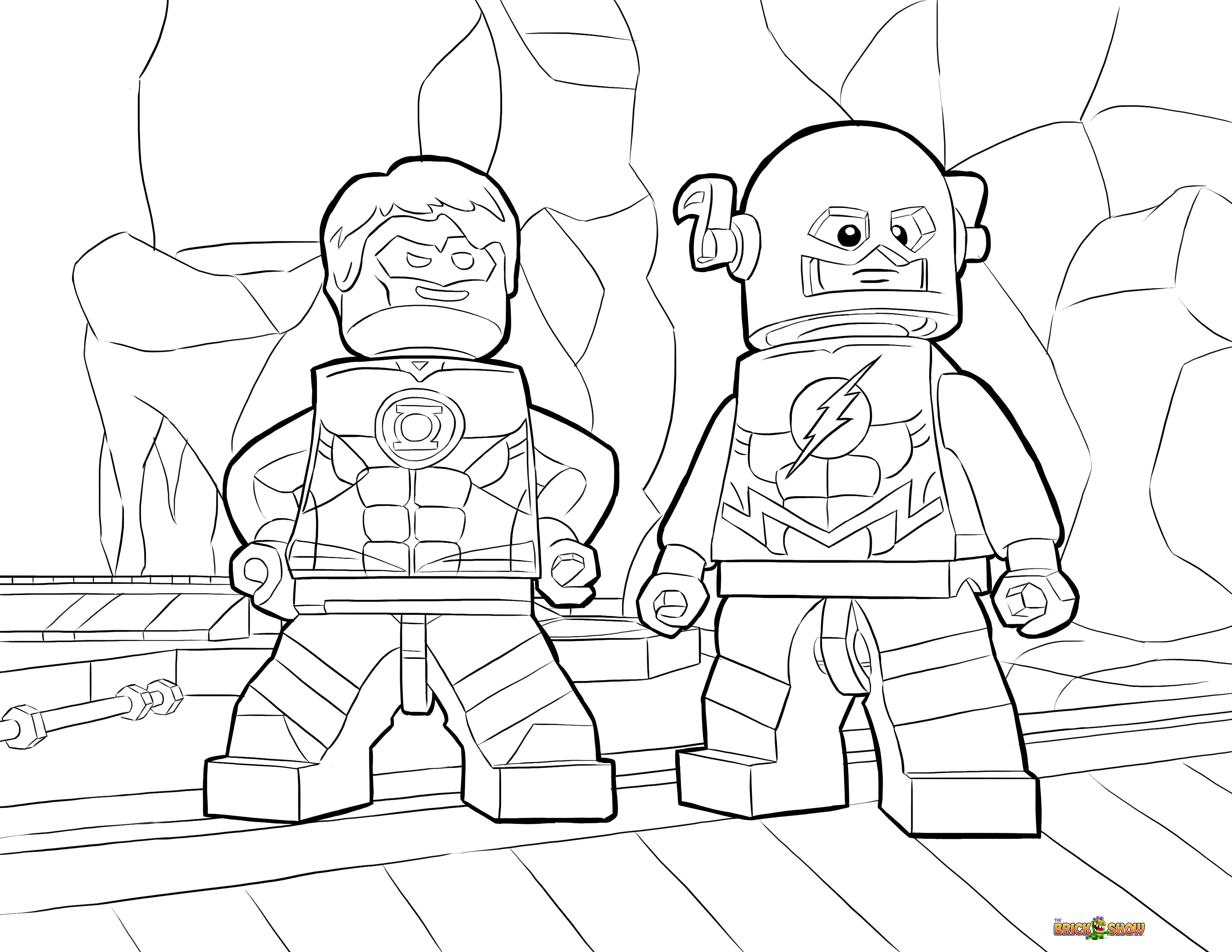 lego justice league coloring pages