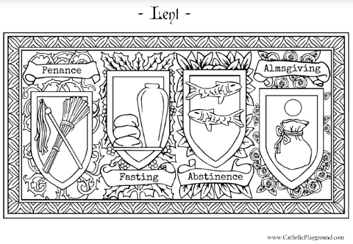 lenten coloring pages