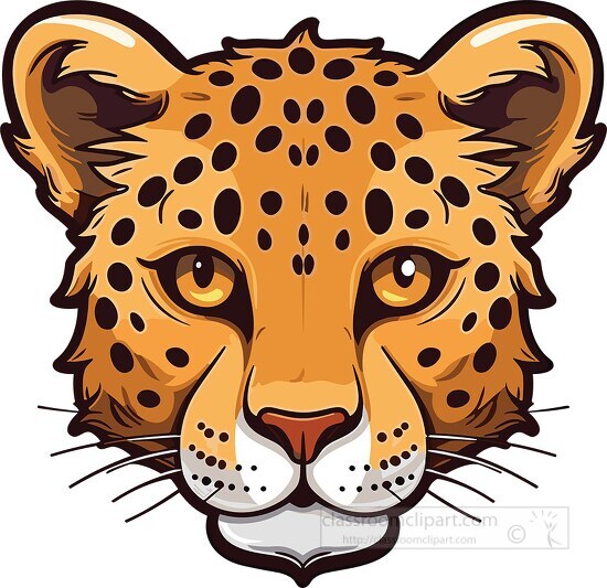 leopard face cliparts 2024
