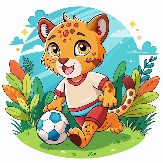leopard football cliparts