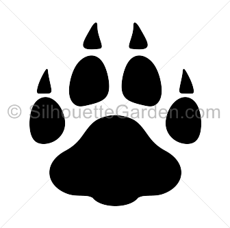 Leopard Paw Print Silhouette - Free Clip Art, Printable, and ...