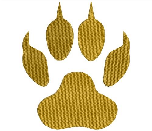 Leopard Paw Print Embroidery Design | AnnTheGran.com