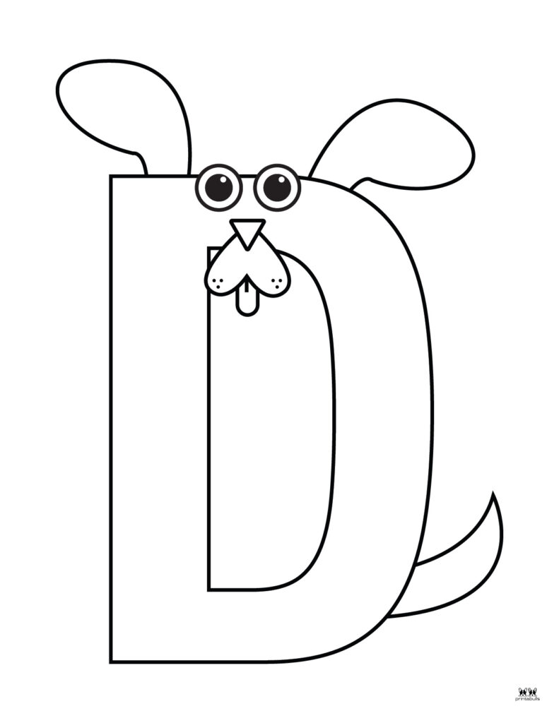 letter d coloring pages