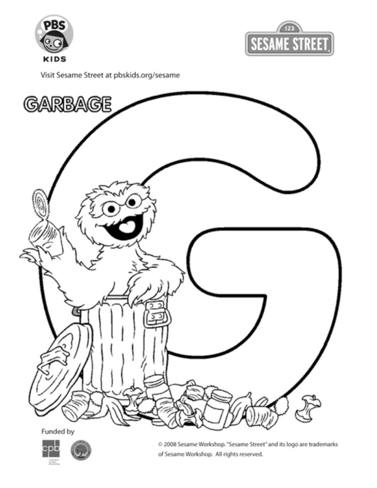 letter g coloring page