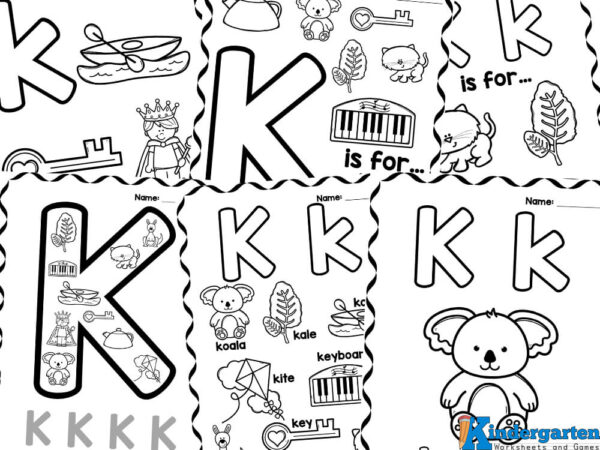letter k coloring page