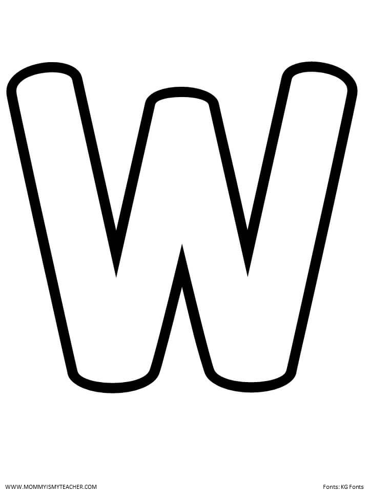 LETTER W PRINTABLES — Mommy is My Teacher