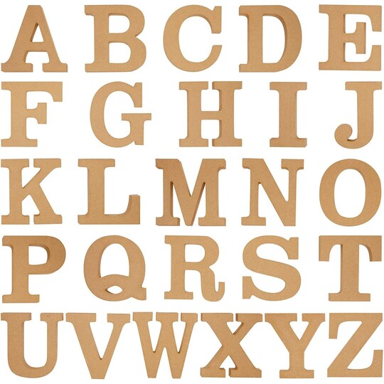Wooden Alphabet Letters for DIY Crafts, 3D Letters for Home Wall ...
