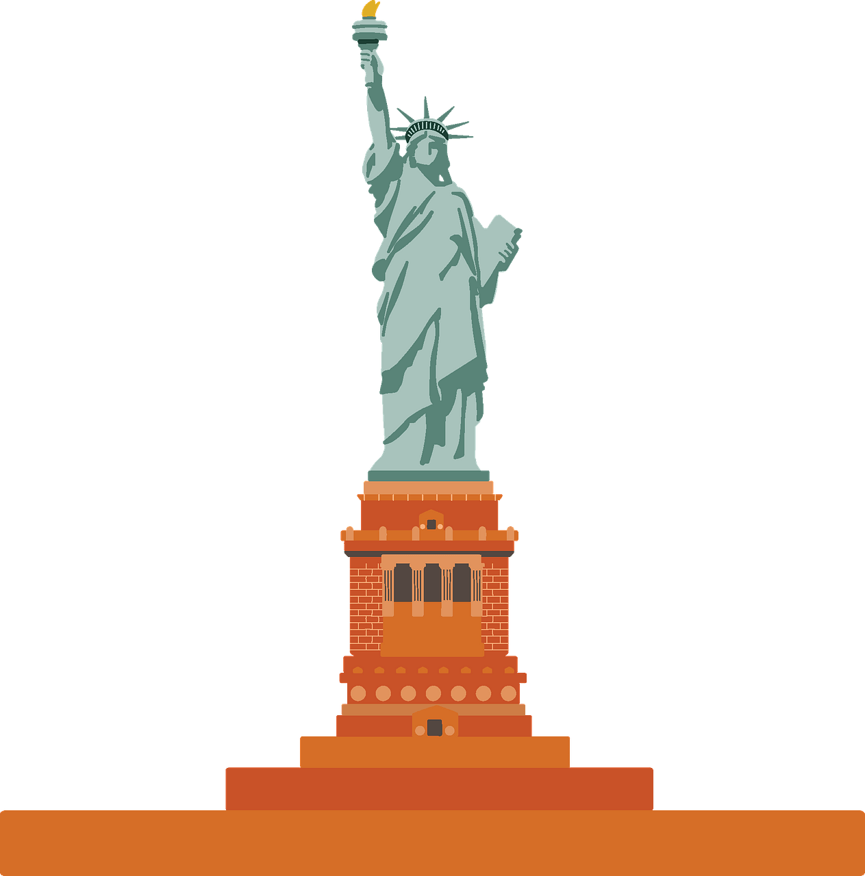 Statue of Liberty - Free vector clipart images on clipart library.com