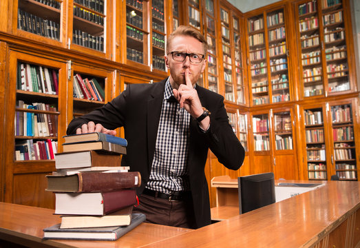 Portrait of real Librarian Stock-Foto | Adobe Stock