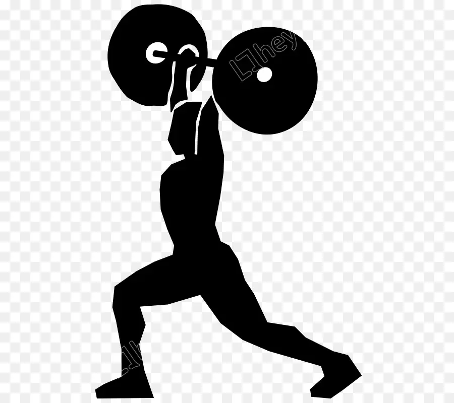 Silhouette Man Doing deceration Weight